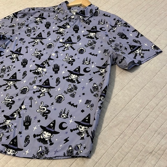 KINWAMONSTER Retired ‘Witchy Vibes’ Print Unisex Button Up - Picture 5 of 11